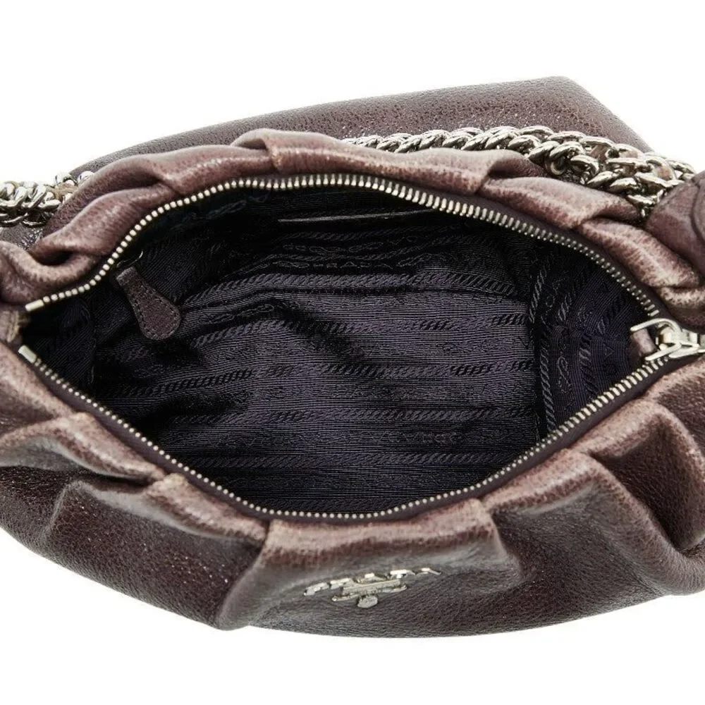 Prada Logo Chain One-Shoulder Bag